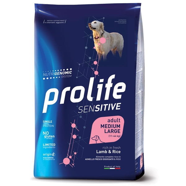 Prolife Adult Medium Large Agnello e Riso 10 kg Prolife Adult Medium Large Agnello e Riso 10 kg